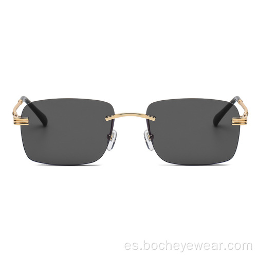 Nuevas gafas de sol de polígono retro, moda para hombres y mujeres, gafas de sol de montura pequeña de metal europeas y americanas